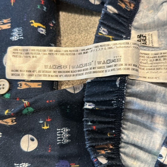 Disney Star Wars Button up Pajama Set - Picture 5 of 7